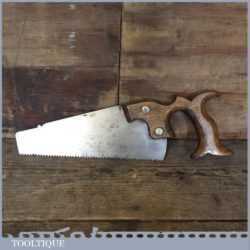 Vintage 8” Long Junior Crosscut Hand Saw With 7 TPI - Sharpened