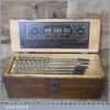 Superb Vintage full Set Russell Jennings Spur Auger Brace Bits In Original Box