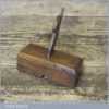 Rare Antique & Early George Buck Miniature Grannies Tooth Beech Wood Router Plane