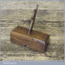 Rare Antique & Early George Buck Miniature Grannies Tooth Beech Wood Router Plane