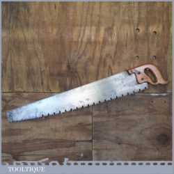 Vintage One Man Greenwood Logging Saw Sheffield - Original Condition