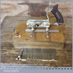 Vintage Stanley No: 50 Combination Plough Plane - Very Good Condition Wooden Box
