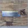 Antique J. Buck 56 Holborn Viaduct E.C. 14" Brass Back Cross Cut Bench Saw - Sharpened