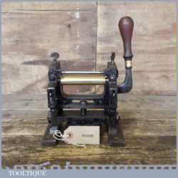 Very Rare Antique J Dixon Leatherworking Skiving Machine Tool - Good Working Order