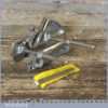 Vintage Record No: 043 Combination Plough Plane With 3 No: Cutters - Good Condition
