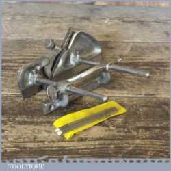 Vintage Record No: 043 Combination Plough Plane With 3 No: Cutters - Good Condition