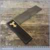 Vintage 9” Ebony And Brass Set Square (Tested Square) - Good Condition