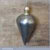 Vintage Pre-War German Steel & Brass Plumb Bob - Good Condition