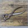 Vintage Spring Loaded Leatherworking Eyelet Pliers - Good Condition