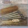 Boxed Set Of Four 10” Long Machine Turned Draw Bore Pins - Seen Little Use