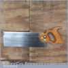 Vintage W Tyzack Sons And Turner No: 13 Steel Back 12” Tenon Saw - Sharpened