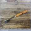 Vintage 1/4” Wide I Sorby Wood Carving Gouge Chisel - Sharpened And Honed