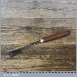 Vintage 9/16” Wide J B Addis Wood Carving V Parting Chisel - Sharpened And Honed
