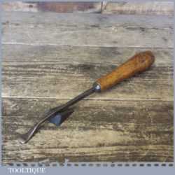 Vintage ½” Henry Taylor Acorn Wood Carving Reverse Spoon Gouge Chisel - Sharpened