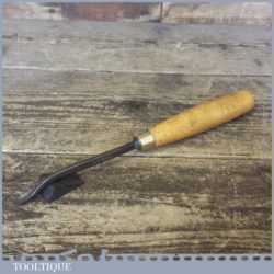 Vintage 3/8” Wide S Tyzack Wood Carving Spoon Bit Gouge Chisel - Sharpened