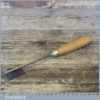 Vintage ¼” Herring Bros London Wood Carving Straight Gouge Chisel - Sharpened