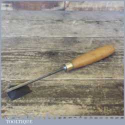 Vintage ¼” Herring Bros London Wood Carving Straight Gouge Chisel - Sharpened