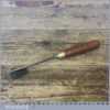 Vintage 3/16” Marples Wood Carving Straight Gouge Chisel - Sharpened