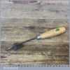 T4873 - Vintage 3/16” Henry Taylor Acorn No: 30 wood carving spoon gouge chisel, sharpened and honed ready for use.