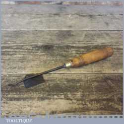 Vintage 1/8” SJ Addis No: 21 Wood Carving Spoon Bit Chisel - Sharpened