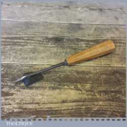 Vintage 9/32” Herring Bros London Carving Square Spoon Gouge Chisel - Sharpened