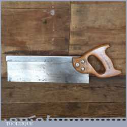 Vintage Spear & Jackson 12” Steel Back Tenon Saw - Freshly Jointed Sharpened