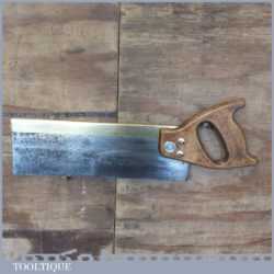 Vintage Spear & Jackson 12” Brass Back Tenon Saw - Freshly Jointed Sharpened