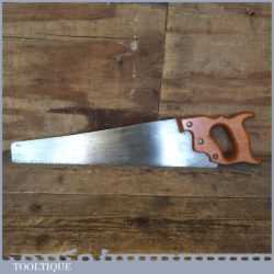 Vintage E T Roberts & Lee 17 ½” Cross Cut Hand Saw With 7 TPI - Sharpened