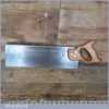 Scarce Vintage Melhuish 14” Steel Back Bench Saw With 10 TPI - Sharpened