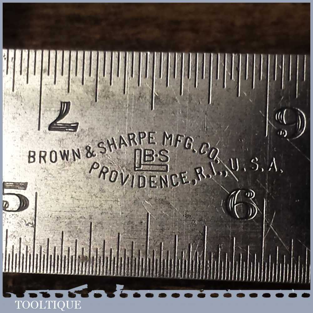 Vintage Brown & Sharp USA Cast Steel Adjustable Combination Square