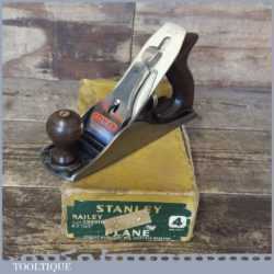 Vintage Boxed Stanley No: 4 Smoothing Plane - Refurbished Ready For Use