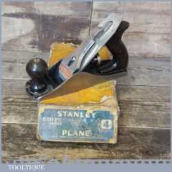 Vintage Boxed Stanley No: 4 Smoothing Plane - Refurbished Ready For Use
