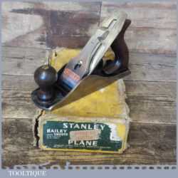 Vintage Boxed Stanley No: 4 Smoothing Plane - Refurbished Ready For Use