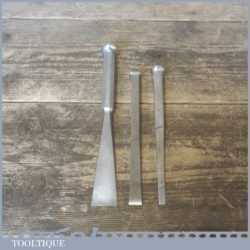 3 No: Surgical Stainless Steel Instrument Chisels By Haslam USA & Sklar USA