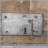 12” Antique Reclaimed Rustic Door Lock With 6” Key French - Good Working Order