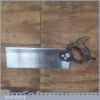 Vintage 12” A & F Parkes & Co Ltd Stainless Steel Cross Cut Back Saw 12 TPI- Sharpened