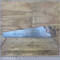 Vintage 26” Sheffield Greenwood Saw With 6 TPI - Freshly Refurbished For Use