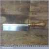 Vintage 7” Gentleman’s Brass Back Hand Saw With 15 TPI - Fully Refurbished
