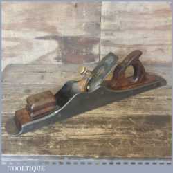 Scarce Antique Scottish Jointer Plane With Burr Walnut Infill Measuring 21” Long
