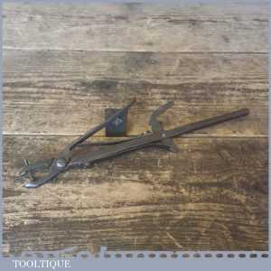 Unusual Antique Sprung Loaded Punching Pliers - Measuring 9” Long