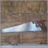 Vintage 26” Canadian Disston Cross Cut Hand Saw With 7 TPI - Freshly Refurbished