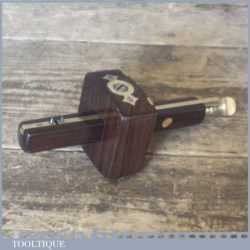 Vintage Rosewood And Brass Mortise Gauge - Fully Refurbished