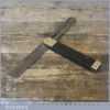 Vintage 12” Ebony And Brass Sliding Bevel In Good Condition