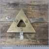 Scarce Antique Engineered Brass Spider Mortice Bevel - Good Condition