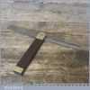 Vintage 12” Rosewood And Brass Sliding Bevel In Good Condition