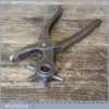 Vintage Leatherworking Rotating Hole Punch Pliers - Good Condition