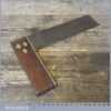Vintage Rosewood And Brass 9” Set Square - Good Condition