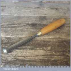 Vintage ¾” Wide Marples & Sons Deep Internally Ground Gouge Chisel - Fully Refurbished