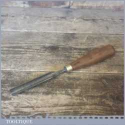 Vintage 9/16” Wide J. Howarth Deep Firmer Gouge Chisel - Fully Refurbished