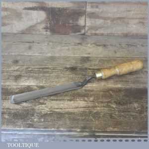 Vintage Pattern Makers 1 1/8” Wm Marples & Sons Cranked Firmer Gouge Paring Chisel - Fully Refurbished